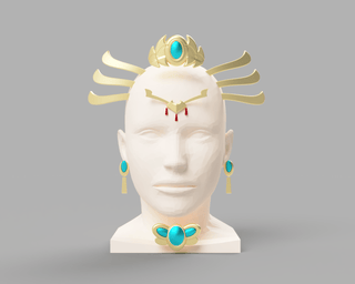 Lady Gyokuyou's Accessories [3D Print Files] 3D Files cosplay DangerousLadies