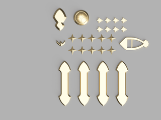 Laslow's Mercenary Accessories [3D Print Files] 3D Files cosplay DangerousLadies