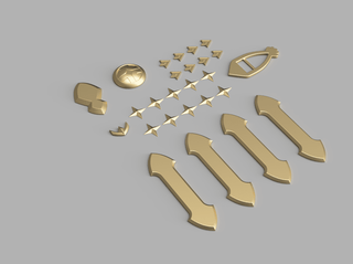 Laslow's Mercenary Accessories [3D Print Files] 3D Files cosplay DangerousLadies