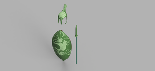 Leafman's Sword, Shield and Helmet [3D Print Files] 3D Files cosplay DangerousLadies