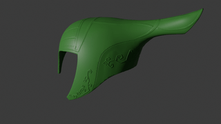 Leafman's Sword, Shield and Helmet [3D Print Files] 3D Files cosplay DangerousLadies