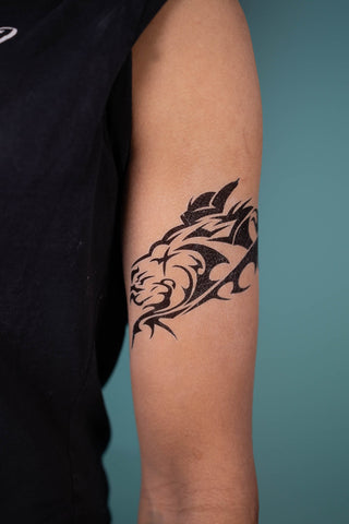 Leona Kingscholar's Bicep Tattoo Tattoos cosplay DangerousLadies