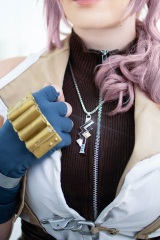Lightning's Bolt Pendant [Brass + Silver/Gold Plating] Jewelry cosplay DangerousLadies