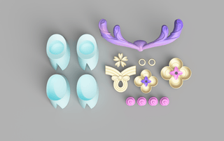 Lillia's Spirit Blossom Accessories [3D Print Files] 3D Files cosplay DangerousLadies