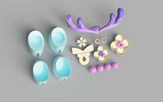 Lillia's Spirit Blossom Accessories [3D Print Files] 3D Files cosplay DangerousLadies