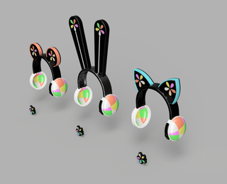 Love Live Cyber Headset [3D Print Files] 3D Files cosplay DangerousLadies