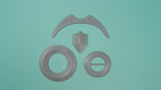 Lucina's Accessories and Pauldron Kit 3D Printed Kit cosplay DangerousLadies