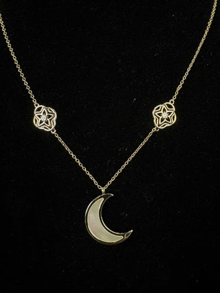 Lunafreya's Moon Necklace [Brass + Gold Plating] Jewelry cosplay DangerousLadies