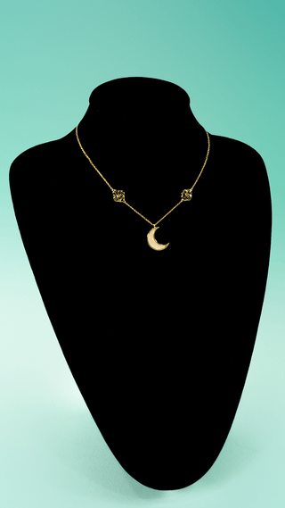 Lunafreya's Moon Necklace [Brass + Gold Plating] Jewelry cosplay DangerousLadies