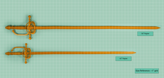 Maelle's Maellum Rapier [3D Printed Kit] 3D Printed Kit cosplay DangerousLadies