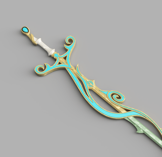 Maelle's Seashellum Rapier [3D Print Files] 3D Files cosplay DangerousLadies