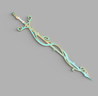 Maelle's Seashellum Rapier [3D Print Files] 3D Files cosplay DangerousLadies