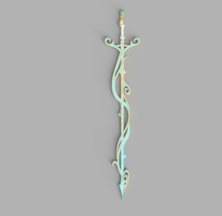 Maelle's Seashellum Rapier [3D Print Files] 3D Files cosplay DangerousLadies