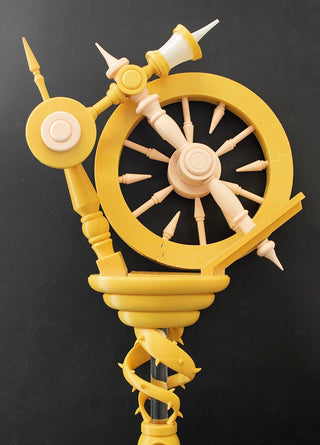 Malleus' Spinnning Wheel Staff [Ready - To - Ship] 3D Printed Kit cosplay DangerousLadies