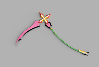 Marluxia's Graceful Dahlia Scythe [3D Print Files] 3D Files cosplay DangerousLadies