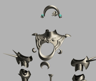 Medea's Accessories and Dagger [3D Print Files] 3D Files cosplay DangerousLadies