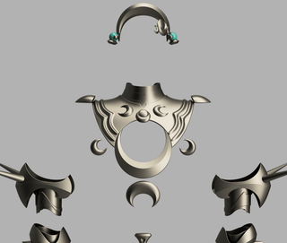 Medea's Accessories and Dagger [3D Print Files] 3D Files cosplay DangerousLadies