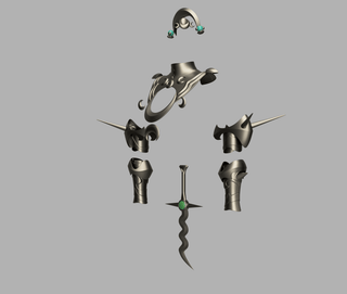 Medea's Accessories and Dagger [3D Print Files] 3D Files cosplay DangerousLadies