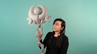 Melinoë's Descura Moon Staff [3D Printed Kit] 3D Printed Kit cosplay DangerousLadies