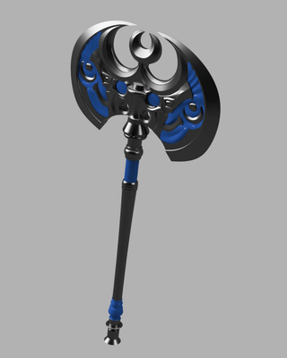 Melinoë's Zorephet Moon Axe [3D Print Files] 3D Files cosplay DangerousLadies