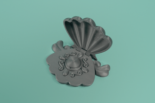 Mermaid Melody Microphone and Shell Locket 3D Printed Kit cosplay DangerousLadies