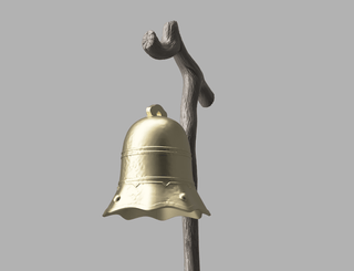 Monoco's Monocaro Bell Staff [3D Print Files] 3D Files cosplay DangerousLadies