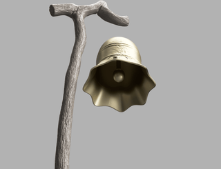 Monoco's Monocaro Bell Staff [3D Print Files] 3D Files cosplay DangerousLadies