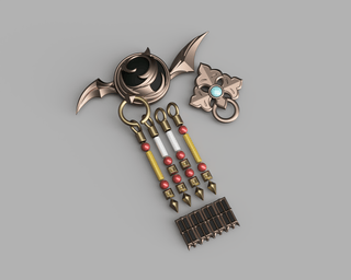 Moonward Belt Charm [3D Print Files] 3D Files cosplay DangerousLadies