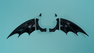 Morrigan's Back and Head Wings Kit [3D Printed Kit] 3D Printed Kit cosplay DangerousLadies