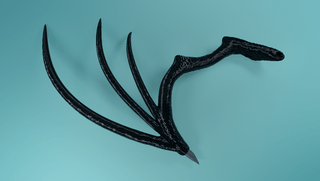 Morrigan's Back and Head Wings Kit [3D Printed Kit] 3D Printed Kit cosplay DangerousLadies