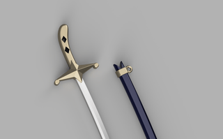 Officer's Academy Sword [3D Print Files] 3D Files cosplay DangerousLadies