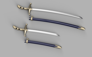 Officer's Academy Sword [3D Print Files] 3D Files cosplay DangerousLadies