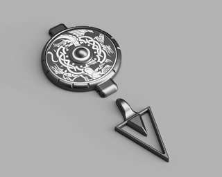 Old Au Ra Brooch [3D Print Files] 3D Files cosplay DangerousLadies