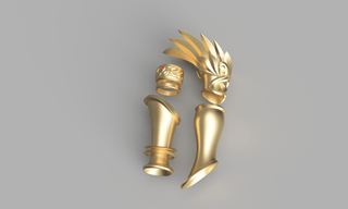 Palutena's Arm Armour [3D Print Files] 3D Files cosplay DangerousLadies