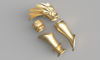 Palutena's Arm Armour [3D Print Files] 3D Files cosplay DangerousLadies