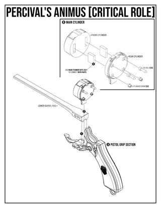 Percy's Animus Pepperbox [3D Print Files] 3D Files cosplay DangerousLadies