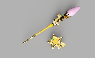 Pictomancer's Chocobo Brush [3D Print Files] 3D Files cosplay DangerousLadies