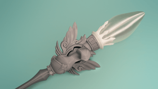 Pictomancer's Chocobo Brush [3D Printed Kit] 3D Printed Kit cosplay DangerousLadies