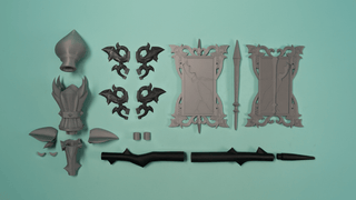 Pictomancer's Hellhound Brush [3D Printed Kit] 3D Printed Kit cosplay DangerousLadies