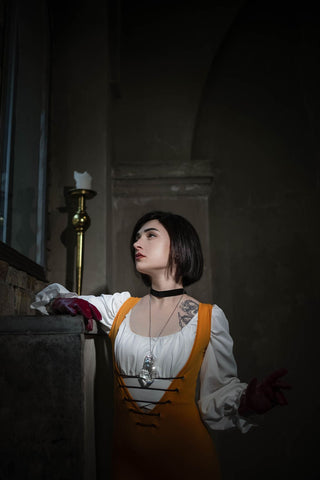 Princess Garnet's Crystal Necklace [Brass + Silver Plating] Jewelry cosplay DangerousLadies