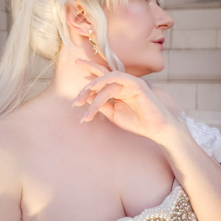 Princess Serenity's Earrings [Brass + Gold Plating] Jewelry cosplay DangerousLadies