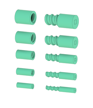 PVC Pipe Connectors with Twist Locks [3D Print Files] cosplay DangerousLadies