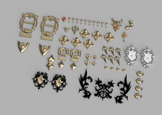 Red Mage's Duelist Accessories [3D Print Files] 3D Files cosplay DangerousLadies