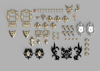 Red Mage's Duelist Accessories [3D Print Files] 3D Files cosplay DangerousLadies