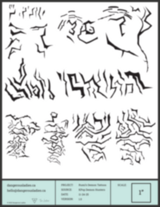 Rumi's Demon Markings [Digital Pattern] Embroidery + Patterns cosplay DangerousLadies