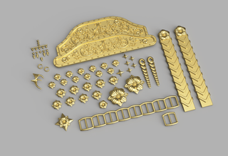 Rumi's Golden Accessories [3D Print Files] 3D Files cosplay DangerousLadies