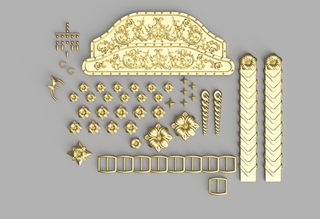 Rumi's Golden Accessories [3D Print Files] 3D Files cosplay DangerousLadies