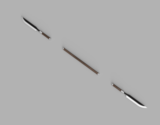 Sciel's Rangeson Polearm [3D Print Files] 3D Files cosplay DangerousLadies