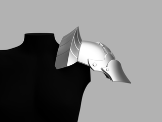 Shez's Three Hopes Shoulder Pauldron [3D Print Files] 3D Files cosplay DangerousLadies