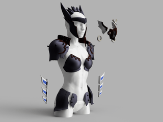 Silverwind Nargacuga Armour [3D Print Files] 3D Files cosplay DangerousLadies